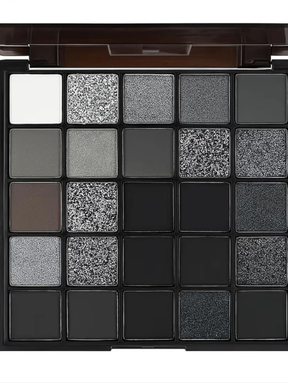 Smoky Eyeshadow Palette – Black & Silver Matte and Shimmer